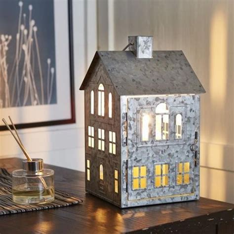 metal house lantern uk|Metal House Candle & Tea Light Holders for sale .